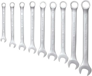 Grip Crv Combo Spanner Set 9Pc Double Sided Combination Wrench