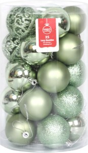 Santa's Trading Lacy Baubles Balls for Indoor Use, Outdoor Use