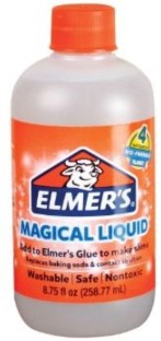 Elmers Slime Activator Magic Liquid - Clear 259ml Bottle Adhesive