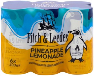 Fitch & Leedes Sparkling Pineapple & Lemon Flavoured Drink