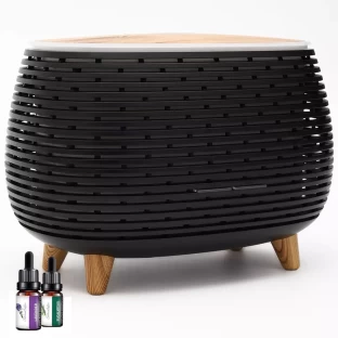 Madison Ultrasonic Aromatherapy Diffuser, 400ml Capacity with 7-Color RGB LED Lighting Portable Room Humidifier