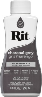 Rit All-Purpose Liquid Dye Charcoal Grey Do-it-yourself Kits Art and Craft Kit