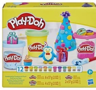 PLAY DOH Celebration Compound Pack Clay Art & Moulding Art and Craft Kit