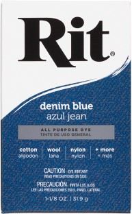 Rit All-Purpose Powder Dye Denim Blue Do-it-yourself Kits Art and Craft Kit