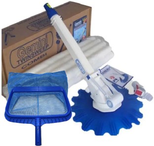 Gemini Pool Gemini Twinsweep complete and Heavy Duty Leaf Rake