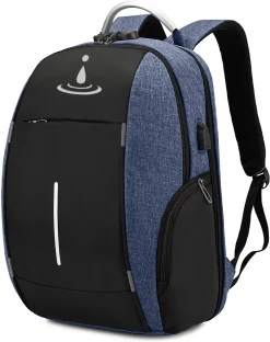 iDemoo Suisse 16 Inch Laptop Backpack with USB Charging Port - Anti-Theft - Yale Blue Laptop Backpack