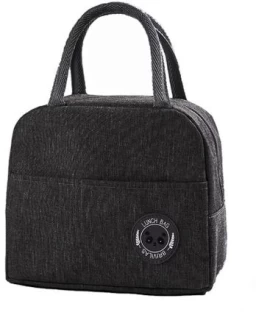 Jozi trade Insulated Lunch Bags Lunch Box Bag -Black Waterproof Lunch Bag