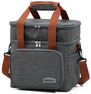 LAS XL Double Layer Insulated Lunch Bag Tote Bag - Brivilas Waterproof Lunch Bag