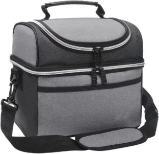 Better Shop 8L Insulated Lunch Bag with Dual Compartments – Compact Cooler Tote for Work, School, or Travel Waterproof Lunch Bag