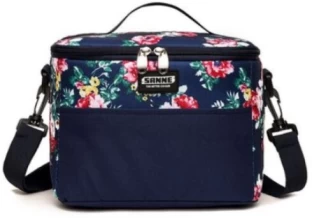 Sannea Blue Blossom 6L Floral Insulated Lunch Tote Lunch Bag