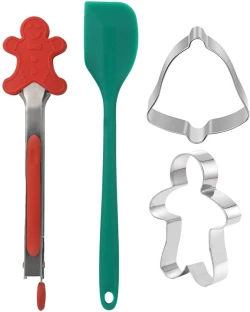 Santa's Trading Baking Set 4 Pieces Cookie Cutter