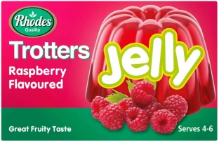 Rhodes Trotters Rasberry Flavoured Jelly Powder Crystals