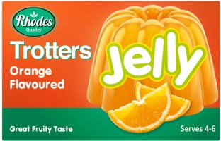 Rhodes Trotters Orange Flavoured Jelly Powder Crystals