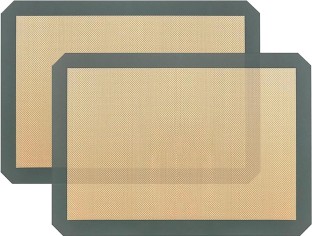 chenshia Silicone Baking Mat Set – Non-Stick, Reusable Roasting Sheets (40x30cm) for Macarons, Biscuits & Puffs Food-grade Silicone Baking Mat