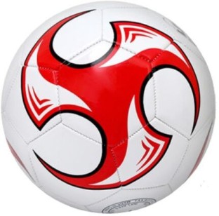 MLE Kids PVC Stitched Red Soccer Ball Size 3 Football - Size: 3