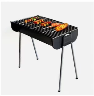 Captain-K Large Carbon Steel Portable Adjustable Braai Stand Charcoal Braai