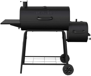 Nexgrill Barrel Smoker Braai Steel Charcoal Grill