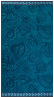 Home Living (100 cm x 180 cm) Velour Shells Cotton Beach Towel