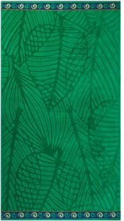 Home Living (100 cm x 180 cm) Velour Leaves Cotton Beach Towel