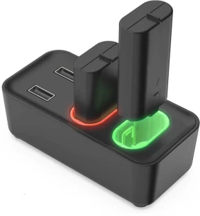 DW Charger For X-Series S/X and X-One S/X With 2 Rechargeable Batteries 2 A Gaming Charger with Detachable Cable