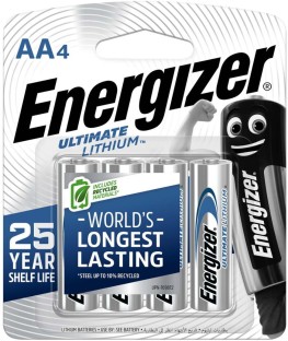 Energizer AA Lithium Lithium  Battery