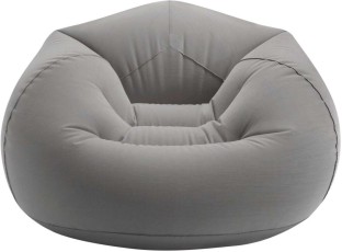 Intex Air Artificial Leather Jumbo Bean Bag Chair