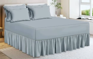 Generic 5 pcs sheet 0 TC Polyester King Solid Flat Bedsheet Adults