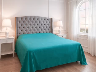 Simply Sleep Everyday Collection Flat Sheet - 90GSM 90 TC Polycotton Queen Size Flat Bedsheet