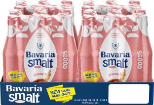 Bavaria Peach Flavoured Malt Non Alcoholic Beer Bottle