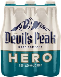 Devil's Peak Hero Non Alcoholic Beer Bottle