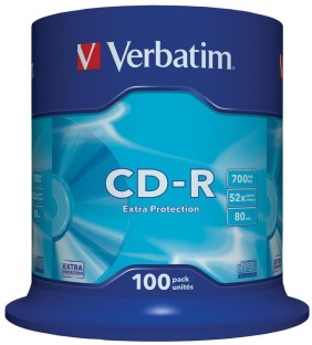 Verbatim 700MB 52x CD-R Extra Protection 100-pack CD-R 700 MB Blank Media