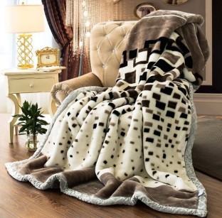 SMTE (200 cm x 220 cm) High Quality Extreme Warm Winter Blanket - Pearl River (AC Blanket)