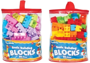 Tiny Hands Basic Building Blocks 86Pc Houses & Buildings