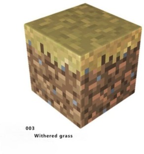 Max (003_withered grass)Rich selection of magnetic blocks Minecraft cubes DIY Building toys Set 10 pcs 003_withered Characters