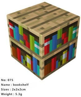 Max (58 bookshelf)Rich selection of magnetic blocks Minecraft cubes DIY Building Toys Set 10 pcs 58 bookshelf Characters