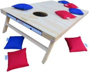 Trendify Single Cornhole Board with 8 Bean Bags Party & Fun Games Board Game