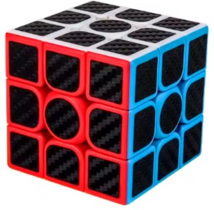 Generic KP-68 3x3 Carbon Fiber Sticker Speed Cube Party & Fun Games Board Game