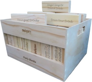 Trendify Giant Party Stacking-Like Building Blocks with Crate Party & Fun Games Board Game