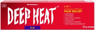 Mentholatum Deep Heat Rub Cream Tube Body Pain Relief For  Adults