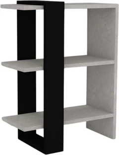 Decorum & Co Arden Frame 2-Tier Bookcase Melamine Free Standing Book Shelf