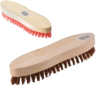 AZ Decor 027-000412 Wet and Dry Wooden Handle Nylon Brush
