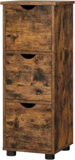 LAZAVA Bathroom - Compact Wooden Organiser Engineered Wood Free Standing Cabinet