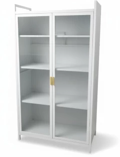 Maisonware 6 Tier Storage Cabinet - 80x42x185cm - White Engineered Wood Free Standing Cabinet