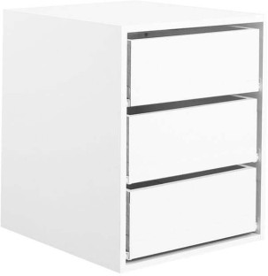 Home Concept Space Saver Engineered Wood Free Standing Chest of Drawers