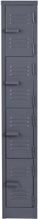 Heavy Duty 4-Tier Carbon Steel Free Standing Locker