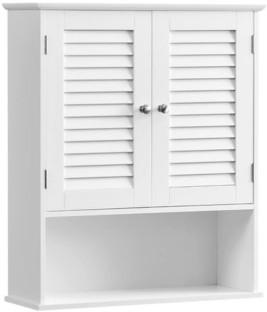 LAZAVA Bathroom Cabinet - Space-Saving Storage Engineered Wood Wall Mount Cabinet