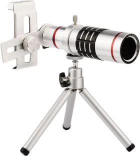 ALANES Cell Phone Camera Lens 18X Telephoto Lens with Tripod & Clip Telephoto  Lens