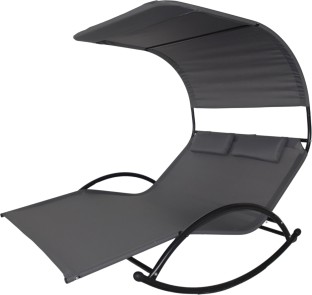 Outdoor Buddy - Wave Twin Lounger - Grey Chair