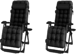 TOXIYA FC-001-BK-BK-BKx2 Foldable Chair