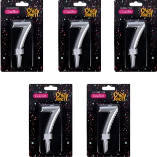 AZ Décor Candle Birthday Large Foil Number-7